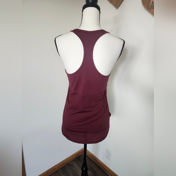 Fabletics Burgundy Racerback Active Tank Top Shirt *Read Size* - Picture 6 of 6